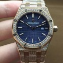 Replica Audemars Piguet Royal Oak 67651 Ladies Rose Gold & Diamonds Blue Dial Swiss Quartz 2713