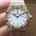 Replica Audemars Piguet Royal Oak 67651 Ladies Rose Gold & Diamonds White Dial Swiss Quartz 2713