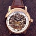 Replica Audemars Piguet Jules Audemars Tourbillon Rose Gold Skeleton & White Dial Swiss Tourbillon