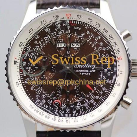 Replica Breitling Datora Montbrillant Perpetual Calendar Chronograph Brown Dial SWISS 7751