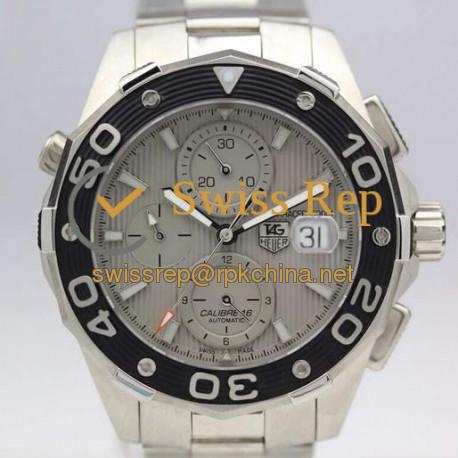 Replica Tag Heuer Aquaracer Chronograph 500M Calibre 16 Stainless Steel Gray Dial Swiss Calibre 16