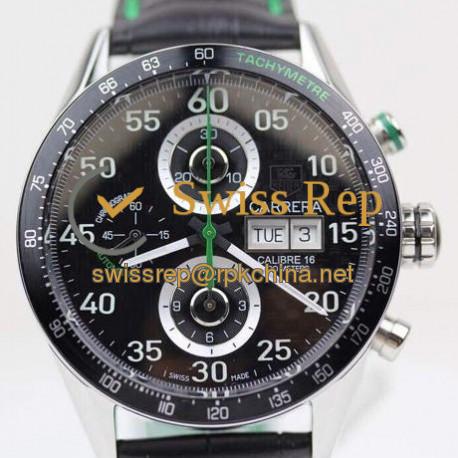 Replica Tag Heuer Carrera Calibre 16 Stainless Steel Carbon Fiber Dial Swiss Calibre 16