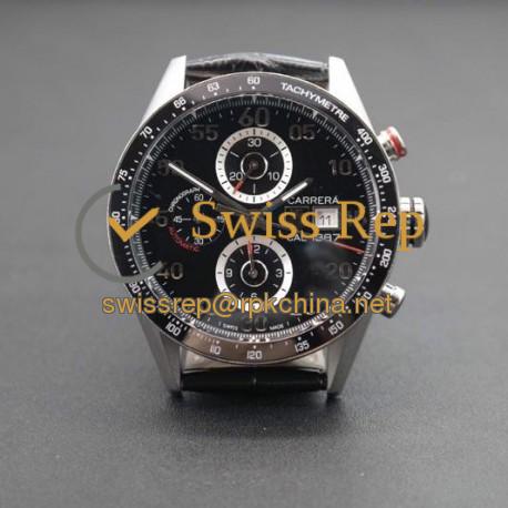 Replica Tag Heuer Carrera Calibre 1887 Stainless Steel Black Dial Swiss 1887