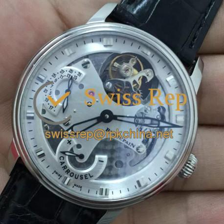 Replica Blancpain Carrousel Tourbillon Stainless Steel White Dial Swiss Carrousel Tourbillon