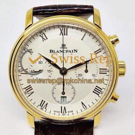 Replica Blancpain Villeret Rose Gold White Dial Swiss 7750