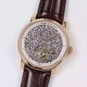 Replica Vacheron Constantin Patrimony Tourbillon Rose Gold White Dial Swiss Tourbillon