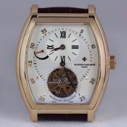 Malte Regulator Tourbillon Rose Gold White Dial Tourbillon