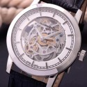 Replica Vacheron Constantin Patrimony Stainless Steel Skeleton & White Dial Swiss 2824