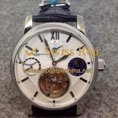 Replica Vacheron Constantin Patrimony Tourbillon Stainless Steel White Dial Swiss Tourbillon