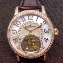 Replica Jaeger-LeCoultre Rendez Vous Tourbillon Rose Gold & Diamonds Diamonds & Pearl Dial Swiss Tourbillon