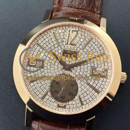 Replica Piaget Dancer Rose Gold Diamonds Dial Swiss 2824