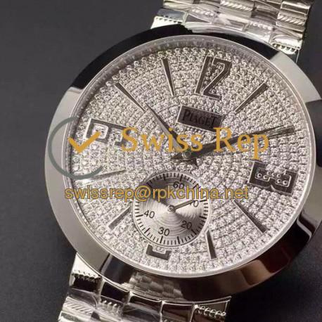 Replica Piaget Dancer Stainless Steel Diamonds Dial Swiss 2824