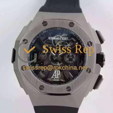 Replica Audemars Piguet Royal Oak Concept Laptimer Michael Schumacher Stainless Steel Skeleton Dial Swiss Quartz 2713