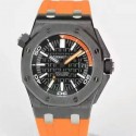 Replica Audemars Piguet Royal Oak Offshore Diver 15707 Ceramic Black Dial Swiss 3120