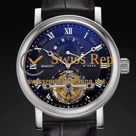 Replica Breguet Jubilee Tourbillon 5 Days Reserve Stainless Steel Black Dial Swiss Tourbillon