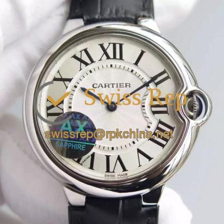 Replica Cartier Ballon Bleu Stainless Steel White Dial Swiss 2836-2