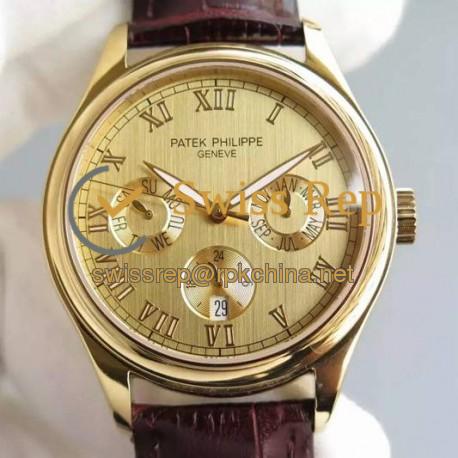 Replica Patek Philippe Annual Calendar 5035J Yellow Gold Gold Dial Swiss PP 315SQA