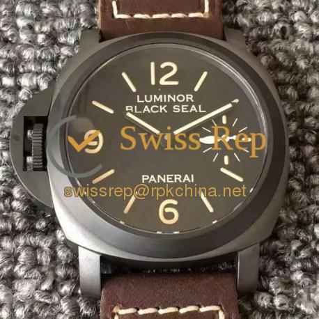 Replica Panerai Luminor Black Seal Left-Handed 8 Days PAM 649 PVD Black Dial Swiss P5000