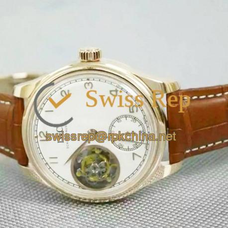 Replica IWC Portuguese Tourbillon IW546302 18K Rose Gold Plated White Dial Swiss IWC Tourbillon