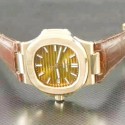 Replica Patek Philippe Nautilus Jumbo 5711R 24K Rose Gold Plated Gray Dial Swiss 324SC