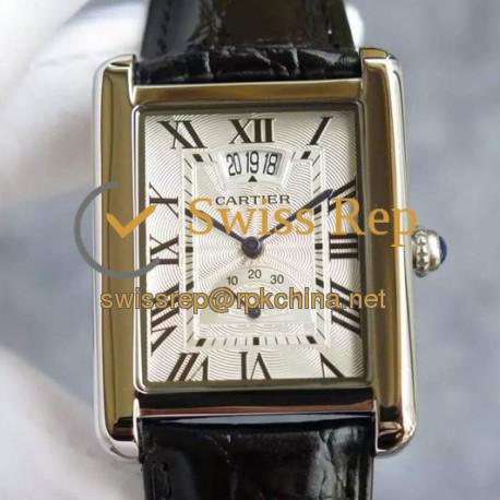 Replica Cartier Tank Louis Cartier Extra Large W1560003 Stainless Steel White Dial Swiss 2824-2