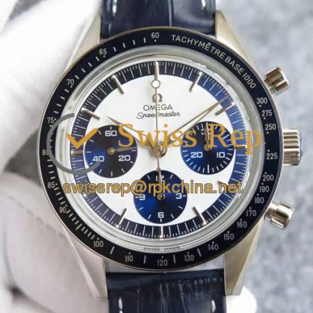 Replica Omega Speedmaster Moonwatch Limited Edition Stainless Steel White & Blue Dial Swiss 1861