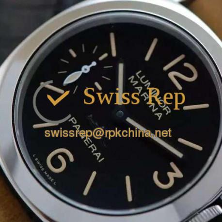 Replica Panerai Luminor Marina PAM 464 Las Vegas Special Edition Stainless Steel Black Dial Swiss OP XI