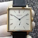 Replica Nomos Tangente Square Yellow Gold White Dial German Alpha