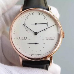 Lambda Rose Gold White Dial German DUW 1001