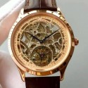 Replica Jaeger-LeCoultre Master Ultra Thin Tourbillon Rose Gold Gold & Skeleton Dial Swiss Tourbillon