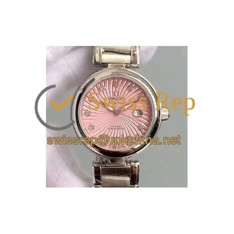 Replica Omega De Ville Ladymatic Stainless Steel Pink Dial Swiss 8520