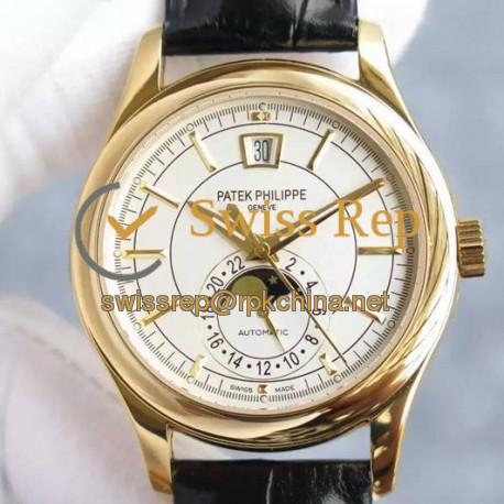 Replica Patek Philippe Annual Calendar 5205 Rose Gold White Dial Swiss 324