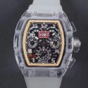 Replica Richard Mille RM011-FM Shappire Cream & Skeleton Dial Swiss 7750