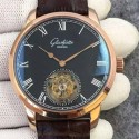 Replica Glashutte Original Senator Excellence Tourbillon Rose Gold Black Dial Swiss Tourbillon