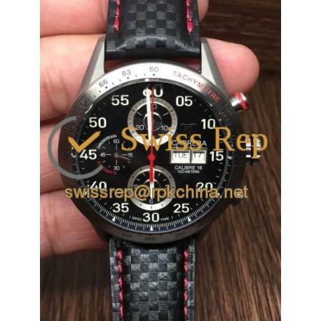 Replica Tag Heuer Carrera Calibre 16 CV2A10 Stainless Steel Carbon Fiber Dial Carbon Fiber Strap Swiss Calibre 16