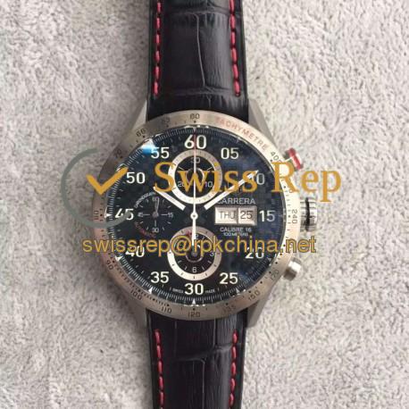 Replica Tag Heuer Carrera Calibre 16 CV2A1 Stainless Steel Carbon Fiber Dial Swiss Calibre 16