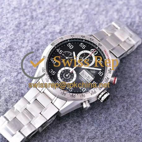 Replica Tag Heuer Carrera Calibre 16 CV2A11 Stainless Steel Black Dial Swiss Calibre 16