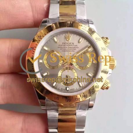 Replica Rolex Daytona Cosmograph 116503 JH Yellow Gold & Stainless Steel Anthracite Dial Swiss 4130 Run 6@SEC