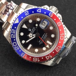 GMT-Master II 116719 BLRO BPF SS Black Dial 3186