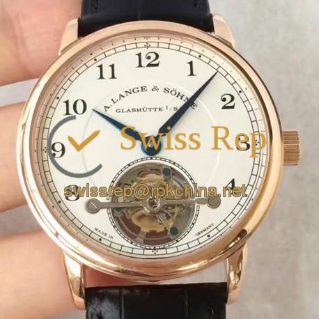 Replica A. Lange & Sohne 1815 Tourbillon 730.032 Rose Gold White Dial Swiss L102.1