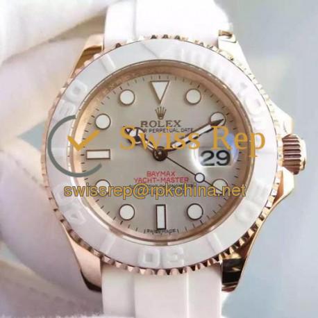 Replica Rolex Yacht-Master 40 116655 BP Rose Gold Grey Dial Swiss 2836-2