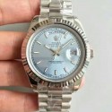 Replica Rolex Day-Date II 218239 41MM V6 Stainless Steel Blue Dial Swiss 2836-2