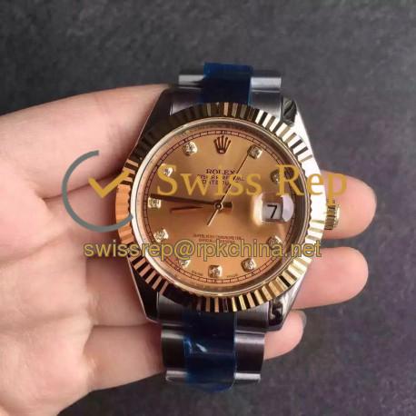 Replica Rolex Datejust II 116333 41MM Stainless Steel & Yellow Gold Champagne Dial Swiss 2836-2