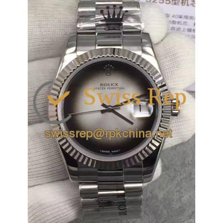 Replica Rolex Datejust 41 Lapis Lazuli HK Stainless Steel Gray Dial Swiss 3255