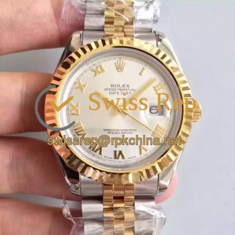 Replica Rolex Datejust 41 126333 41MM NF Stainless Steel & Yellow Gold Rhodium Dial Swiss 2836-2