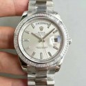 Replica Rolex Day-Date 40 228396TBR 40MM KW Stainless Steel & Diamonds Sundust Dial Swiss 3255