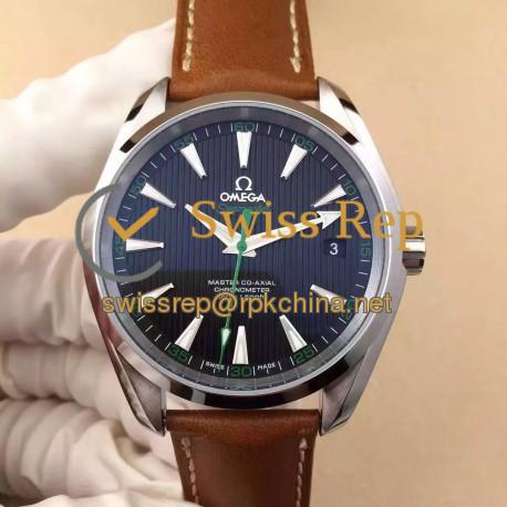 Replica Omega Seamaster Aqua Terra 150M Golf 41MM Stainless Steel Black Dial Swiss 8501