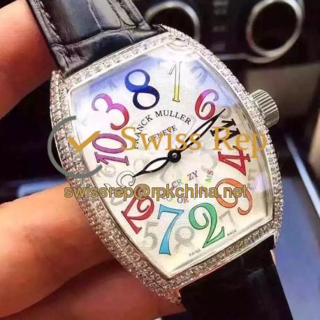 Replica Franck Muller Crazy Color Dreams FM 8880 CH COL DRM Stainless Steel White Dial Swiss 2824-2