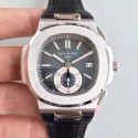 Replica Patek Philippe Nautilus Chronograph 5980 JF Stainless Steel Blue Dial Swiss CH28-520C