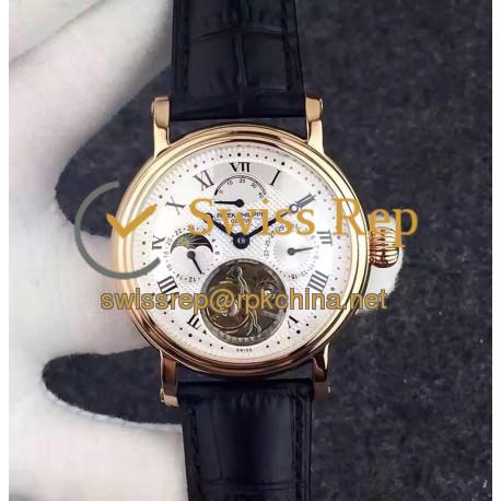 Replica Patek Philippe Grand Complication Tourbillon Rose Gold White Dial Swiss Tourbillon